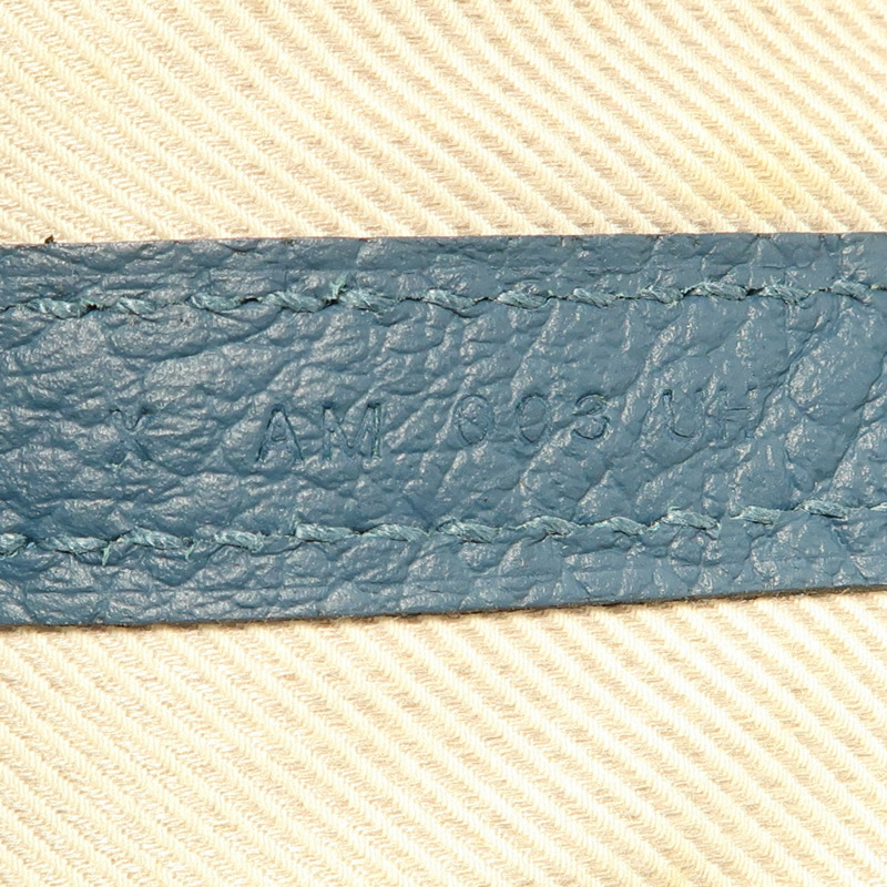 HERMES Negonda皮革Garden Party PM手挽袋Bleu Outremer-12