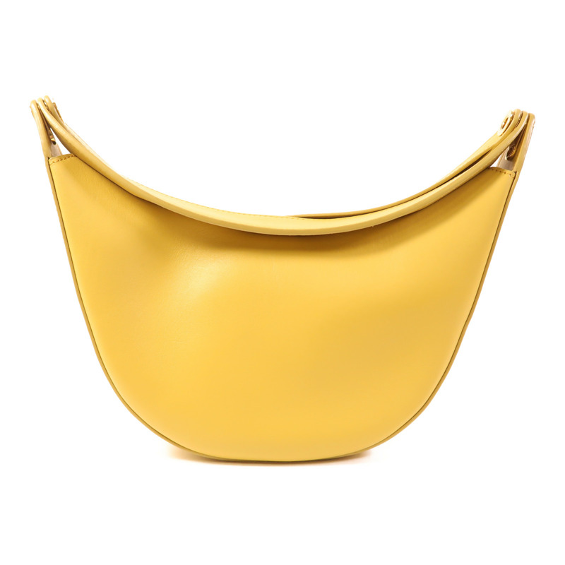 LOEWE 牛皮皮革Luna Hobo Bag金扣肩背袋-1