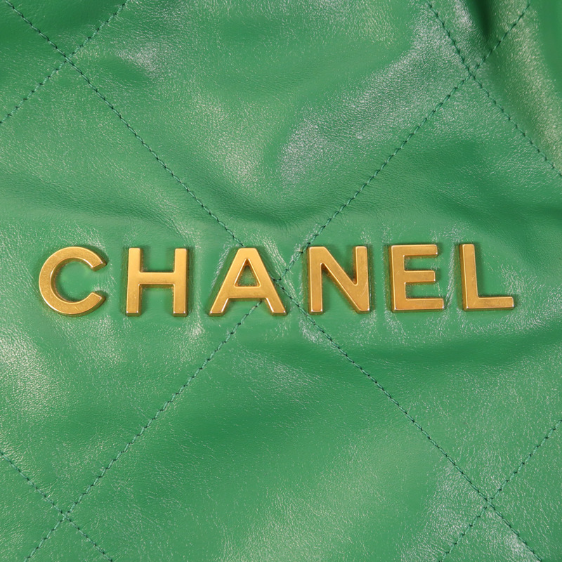 CHANEL 皮革Chanel 22 Small金扣鏈帶肩背袋-12