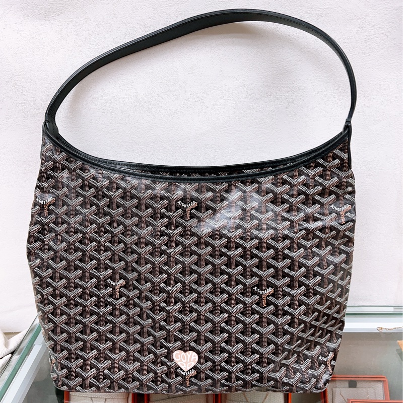 Goyard boheme hobo 黑色 奶茶愛心 托特肩背包-0