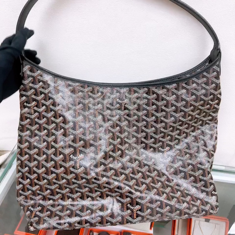 Goyard boheme hobo 黑色 奶茶愛心 托特肩背包-5