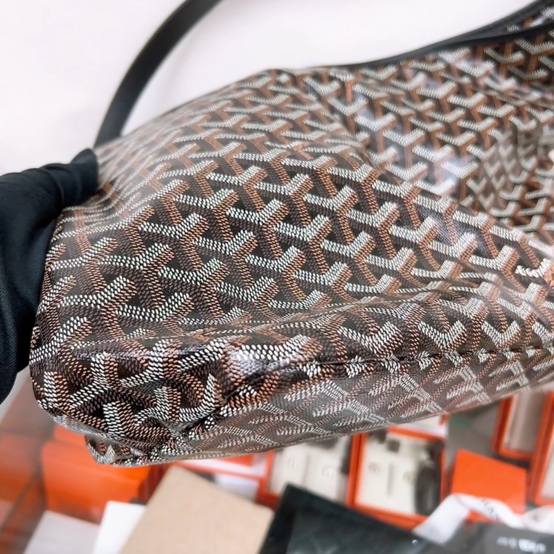 Goyard boheme hobo 黑色 奶茶愛心 托特肩背包-6