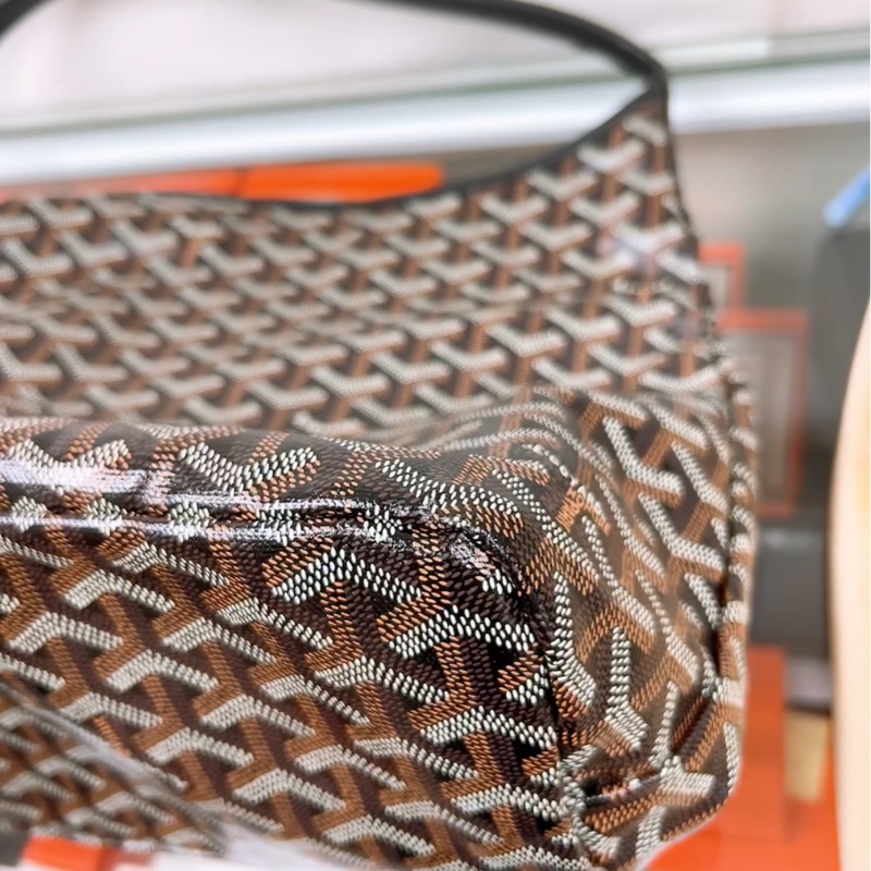 Goyard boheme hobo 黑色 奶茶愛心 托特肩背包-7