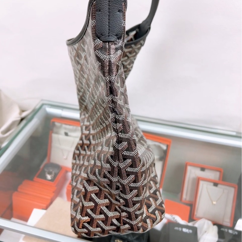 Goyard boheme hobo 黑色 奶茶愛心 托特肩背包-8