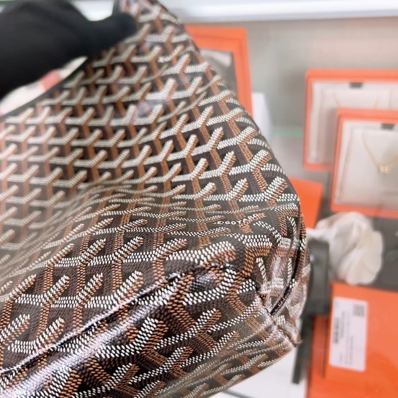 Goyard boheme hobo 黑色 奶茶愛心 托特肩背包-10