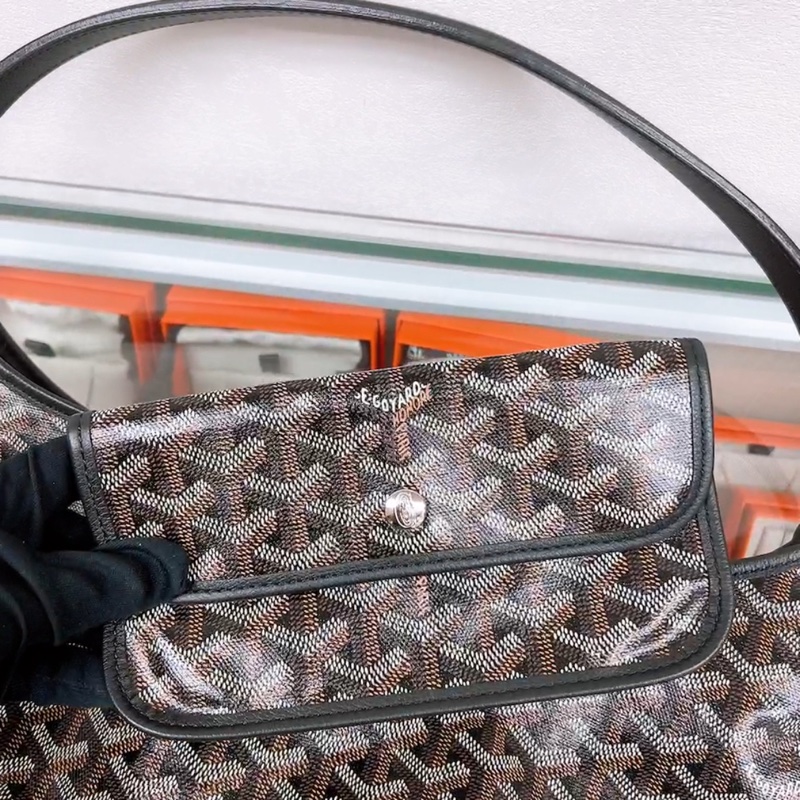 Goyard boheme hobo 黑色 奶茶愛心 托特肩背包-13