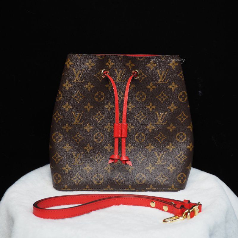 二手 LOUIS VUITTON NeoNeo MM 紅邊 tote bag-0
