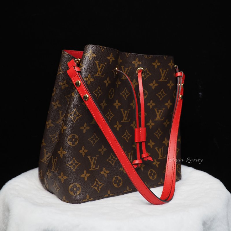 二手 LOUIS VUITTON NeoNeo MM 紅邊 tote bag-2