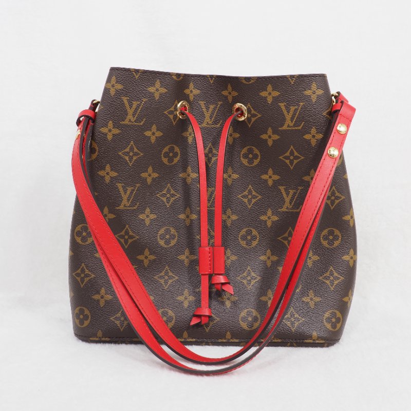 二手 LOUIS VUITTON NeoNeo MM 紅邊 tote bag-5