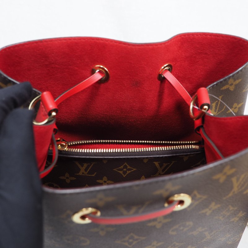 二手 LOUIS VUITTON NeoNeo MM 紅邊 tote bag-16