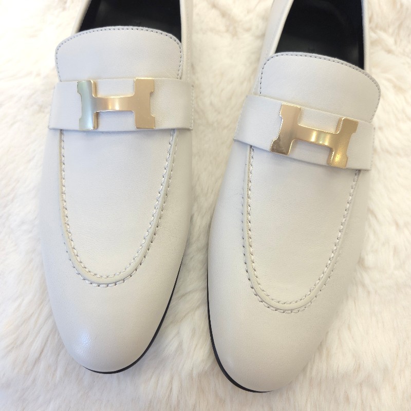Hermès Paris H 金釦 樂福鞋 39-1