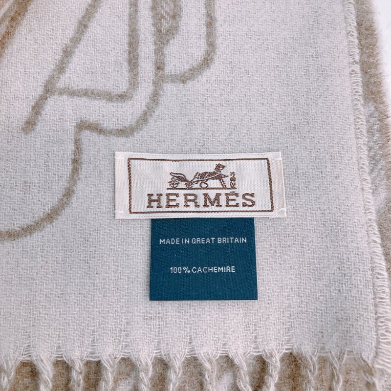 MS0295 Hermes Tete-a-Tete Equestre Scarf 25 x 170cm Taupe x Grege 愛馬仕 圍巾 灰褐色 米色-6