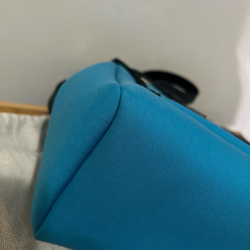 Herbag 31 藍黑拼色金釦 Hermes-9
