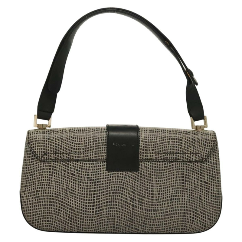 【日本直送】Salvatore Ferragamo Gancini 單肩包 皮革 黑棕色 正品 134093-1