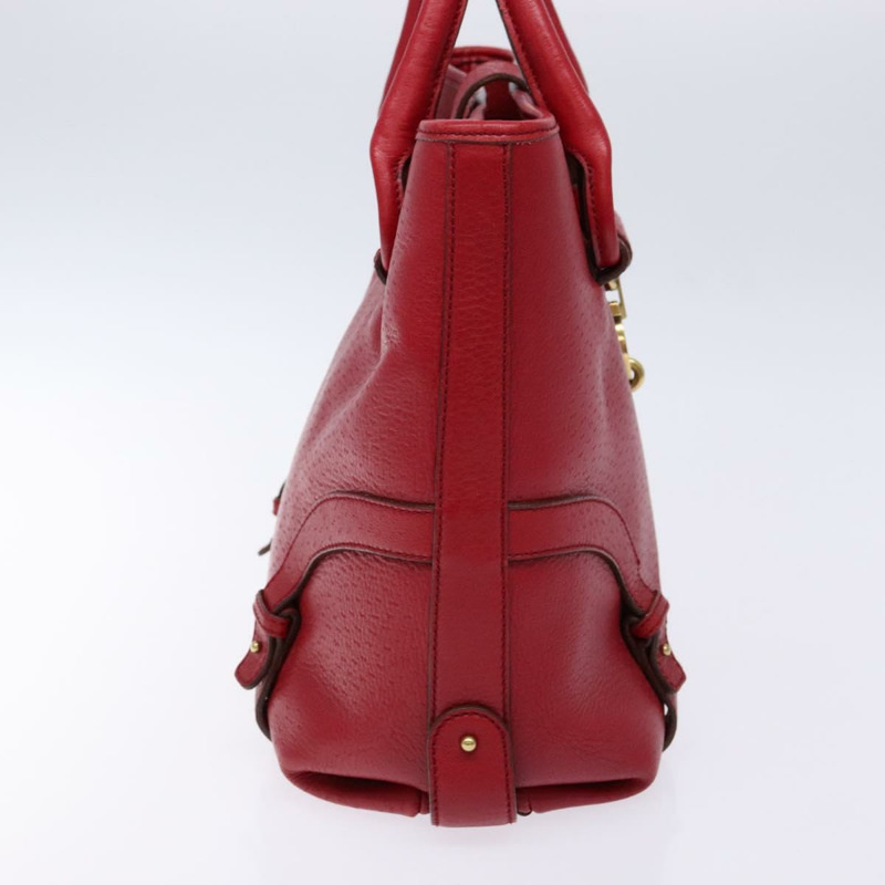 【日本直送】Salvatore Ferragamo Gancini 手提包 皮革 紅金 正品 135928-2