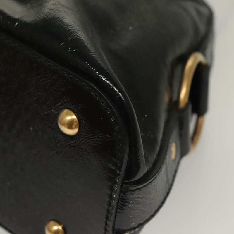 【日本直送】SAINT LAURENT Muse 單肩包 琺瑯 黑金 正品 sw1147-14