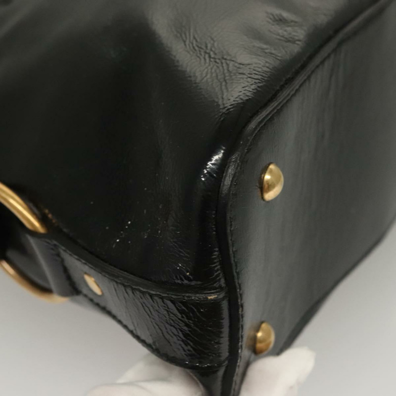 【日本直送】SAINT LAURENT Muse 單肩包 琺瑯 黑金 正品 sw1147-15