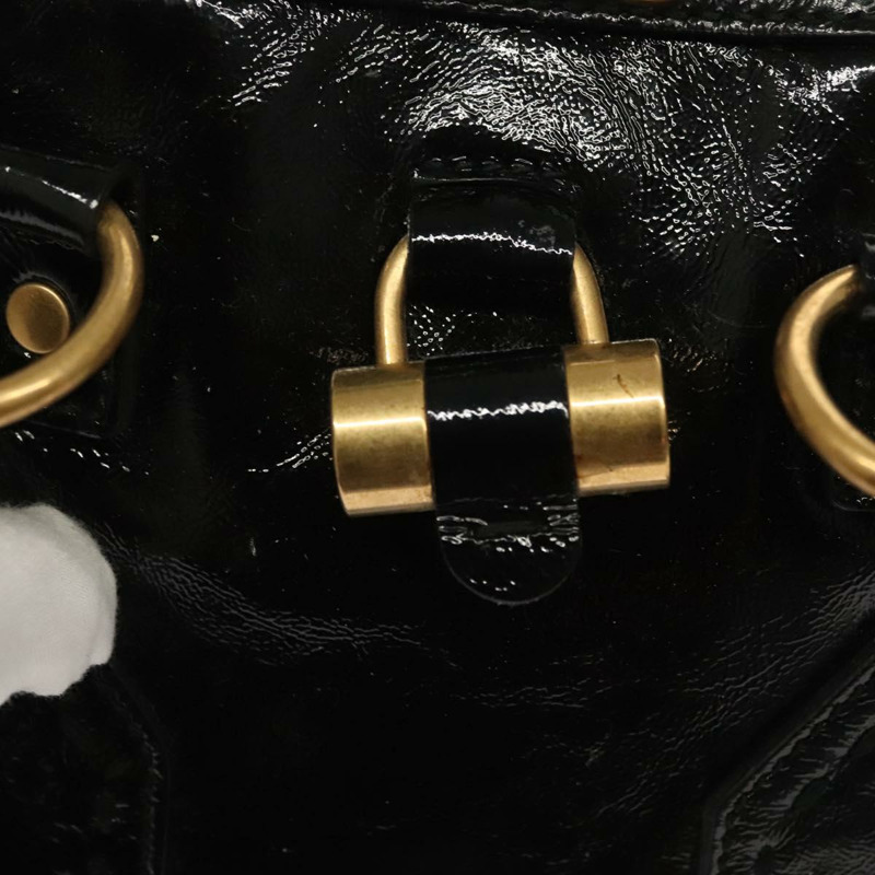 【日本直送】SAINT LAURENT Muse 單肩包 琺瑯 黑金 正品 sw1147-17