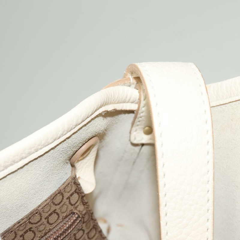 【日本直送】Salvatore Ferragamo 手提包 皮革 白金 正品 135794-17