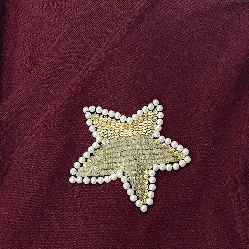 MARC JACOBS 亮片星星珍珠羊毛開襟外套-2