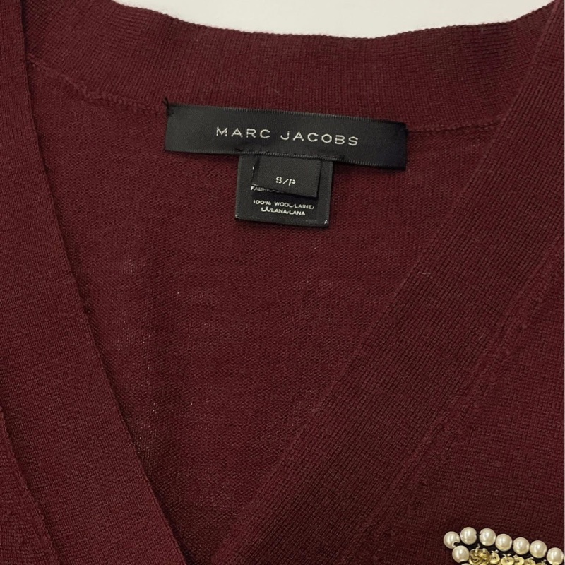 MARC JACOBS 亮片星星珍珠羊毛開襟外套-7