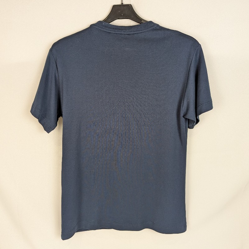 莉亞精品♡LV金鍊徽標圖案深藍圓領短袖 尺碼S 9新美品-1