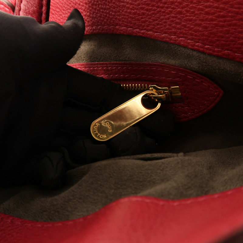 LOUIS VUITTON Mahina Cirrus PM金扣手挽袋-8