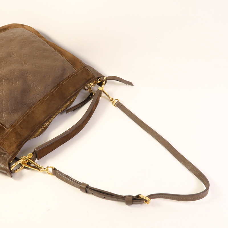 LOUIS VUITTON Monogram Empreinte Audacieuse MM金扣手挽肩背兩用袋-5
