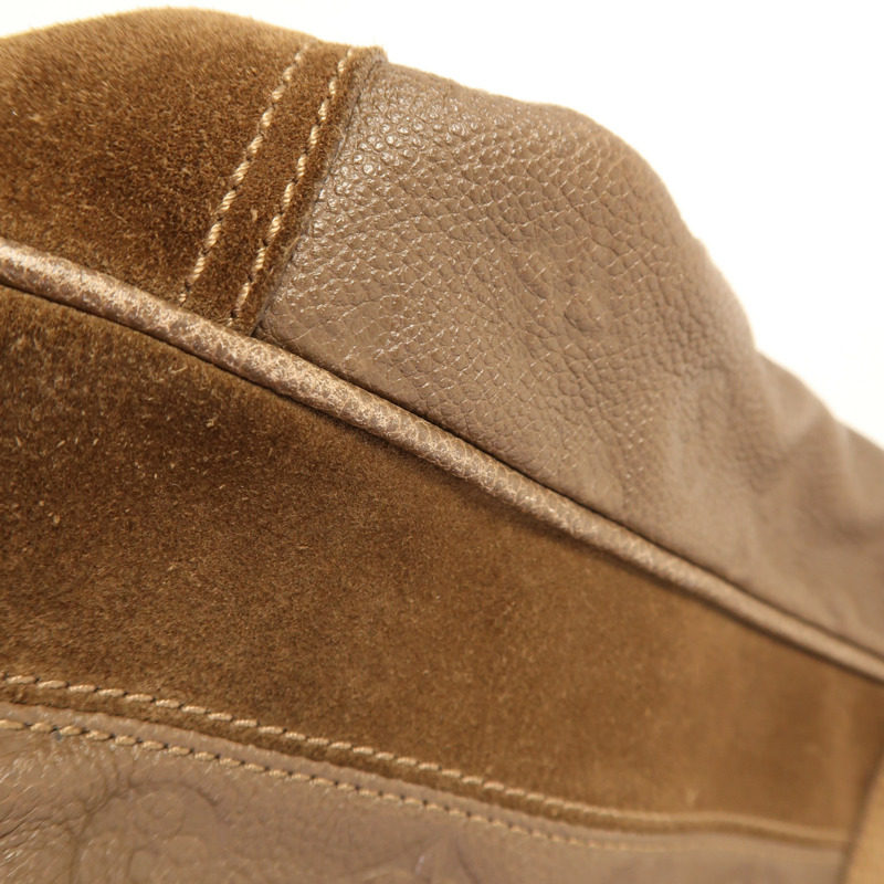 LOUIS VUITTON Monogram Empreinte Audacieuse MM金扣手挽肩背兩用袋-17