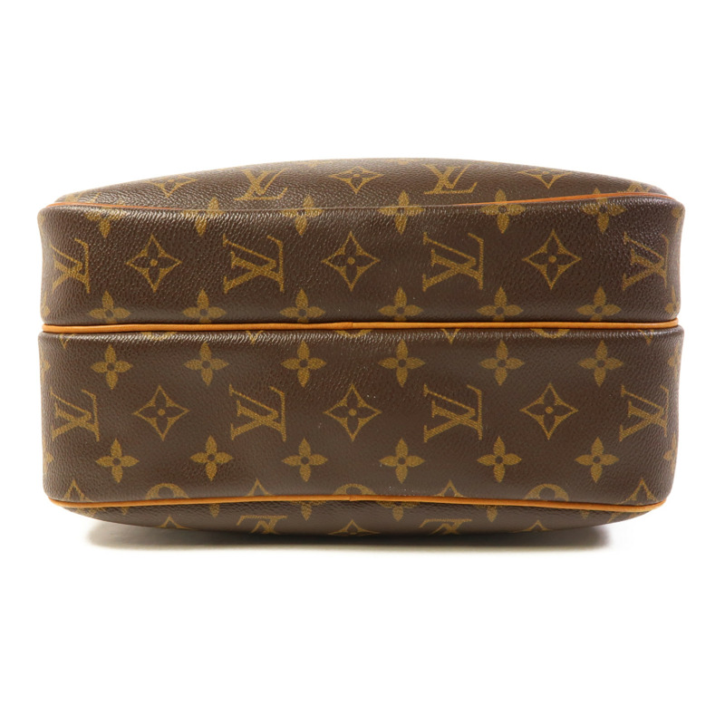 LOUIS VUITTON Monogram Reporter PM金扣肩背袋棕色-3