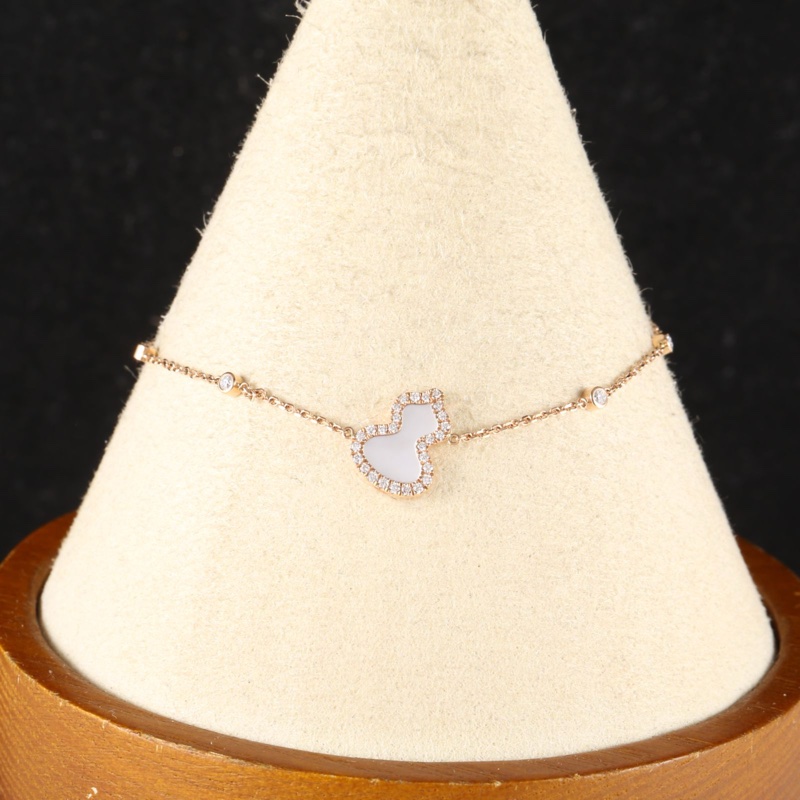 Qeelin(麒麟珠寶)  18K玫瑰金 鑽石 白貝母 玫瑰金 Wulu系列 珍珠母貝 手鏈 18K-0