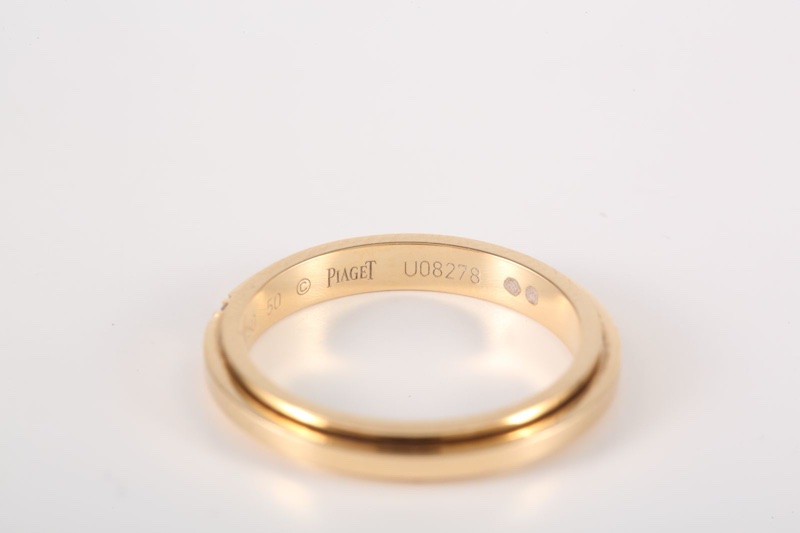 PIAGET(伯爵) 18K玫瑰金 鑽石 玫瑰金 POSSESION 單鑽 戒指 窄版 時來運轉戒指 18K-5