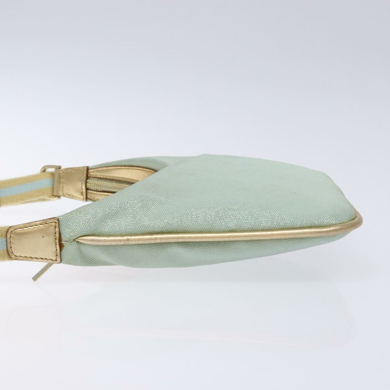 【日本直送】GUCCI Sherry Line 帆布單肩包 淺藍色 金色 005 0814 正品 135629-3