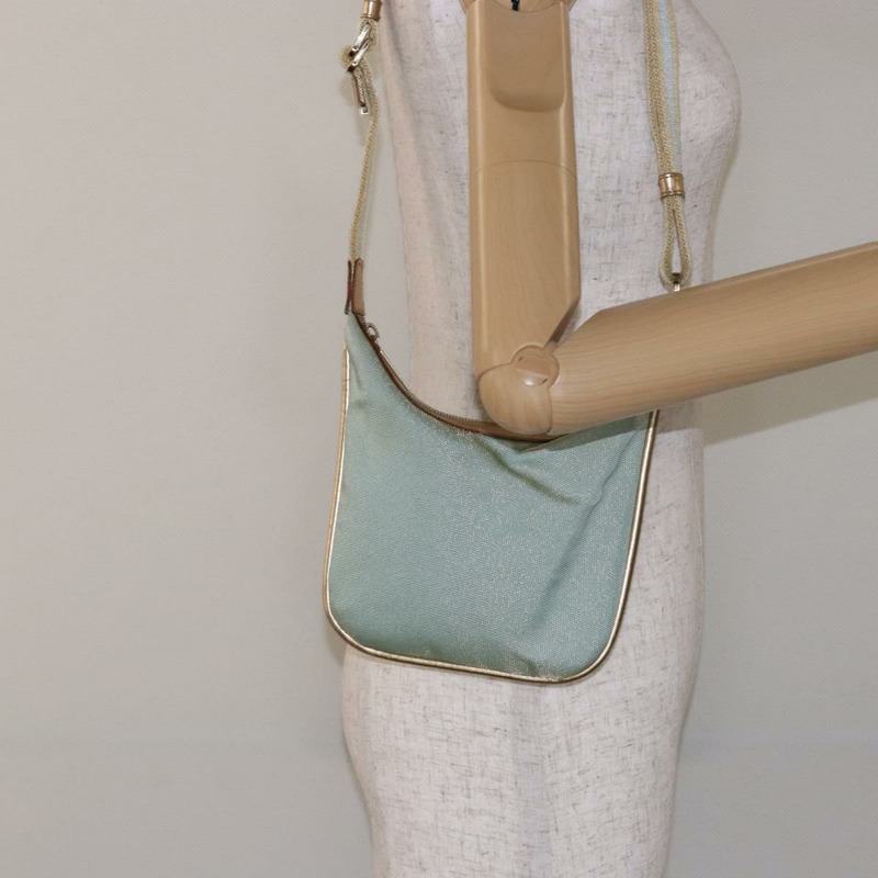 【日本直送】GUCCI Sherry Line 帆布單肩包 淺藍色 金色 005 0814 正品 135629-20