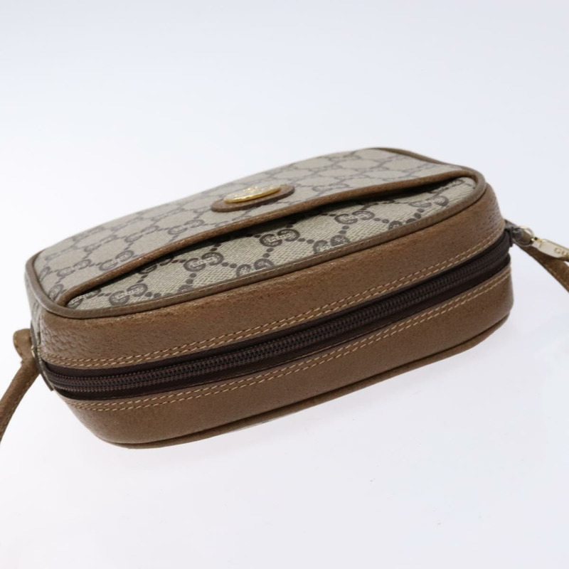 【日本直送】GUCCI GG Plus Supreme 單肩包 PVC 米色 金色 正品 sw1190-5