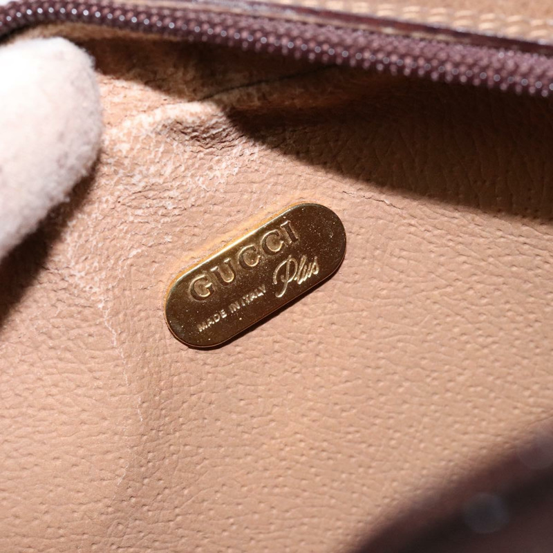 【日本直送】GUCCI GG Plus Supreme 單肩包 PVC 米色 金色 正品 sw1190-10