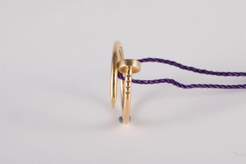 CARTIER(卡地亞) JUSTE UN CLOU 窄版釘子戒指 18K黃金 57 黃金-1