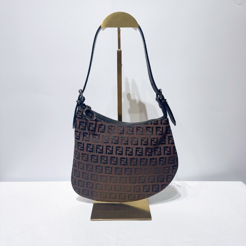 Fendi 老花帆布肩背包-0