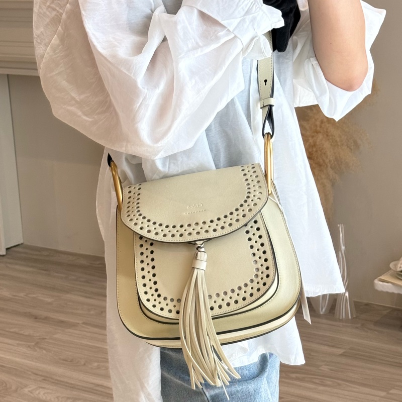 Chloé 流蘇馬鞍包-12