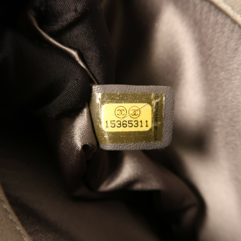 CHANEL 皮革Chain Shoulder銀扣鏈帶肩背袋-8