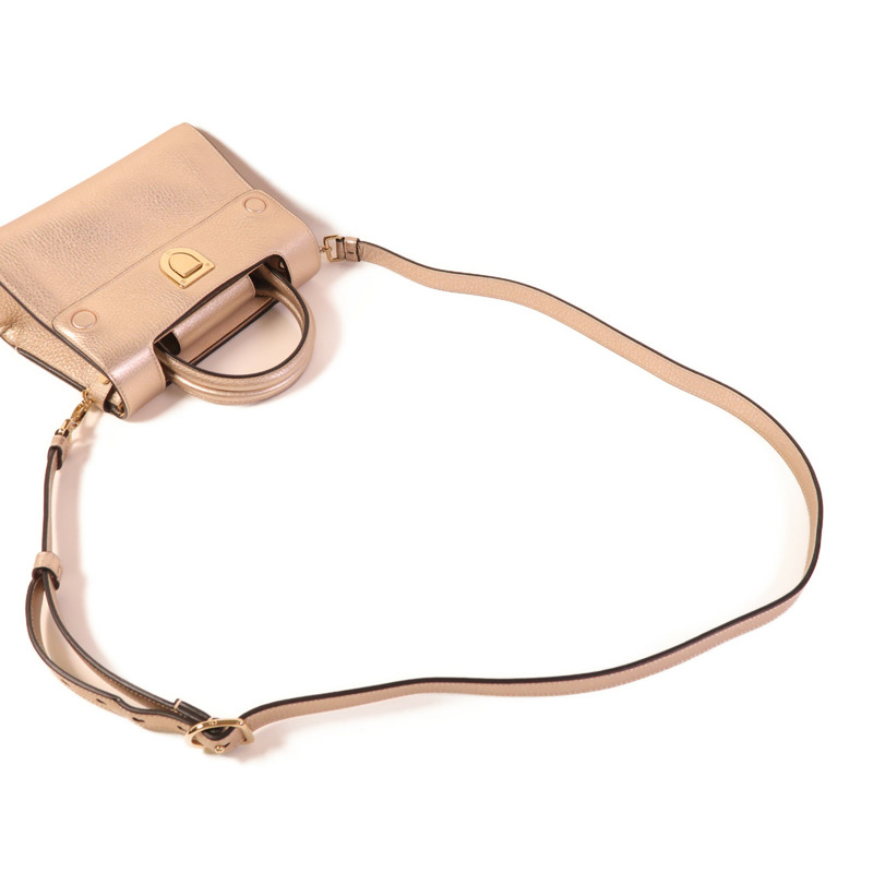 Dior 牛皮皮革Diorever Mini金扣手挽肩背兩用袋-5