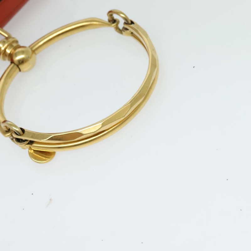 【日本直送】Chloe Etel 手提包 皮革 2way 橙色 金色 正品 133572-6