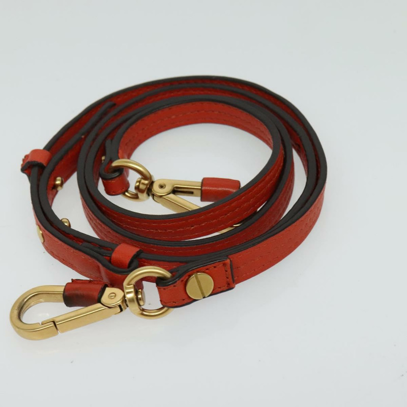 【日本直送】Chloe Etel 手提包 皮革 2way 橙色 金色 正品 133572-21