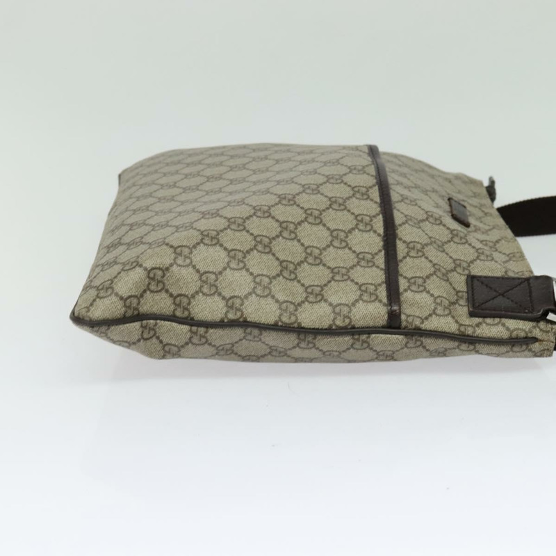 【日本直送】GUCCI GG Supreme 單肩包 PVC 皮革 米色銀色 141198 正品 134571-3