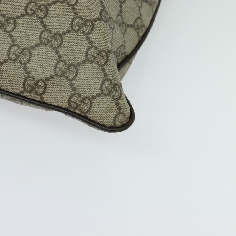 【日本直送】GUCCI GG Supreme 單肩包 PVC 皮革 米色 銀色 141198 正品 134571-13