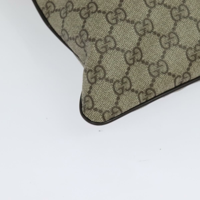 【日本直送】GUCCI GG Supreme 單肩包 PVC 皮革 米色銀色 141198 正品 134571-14