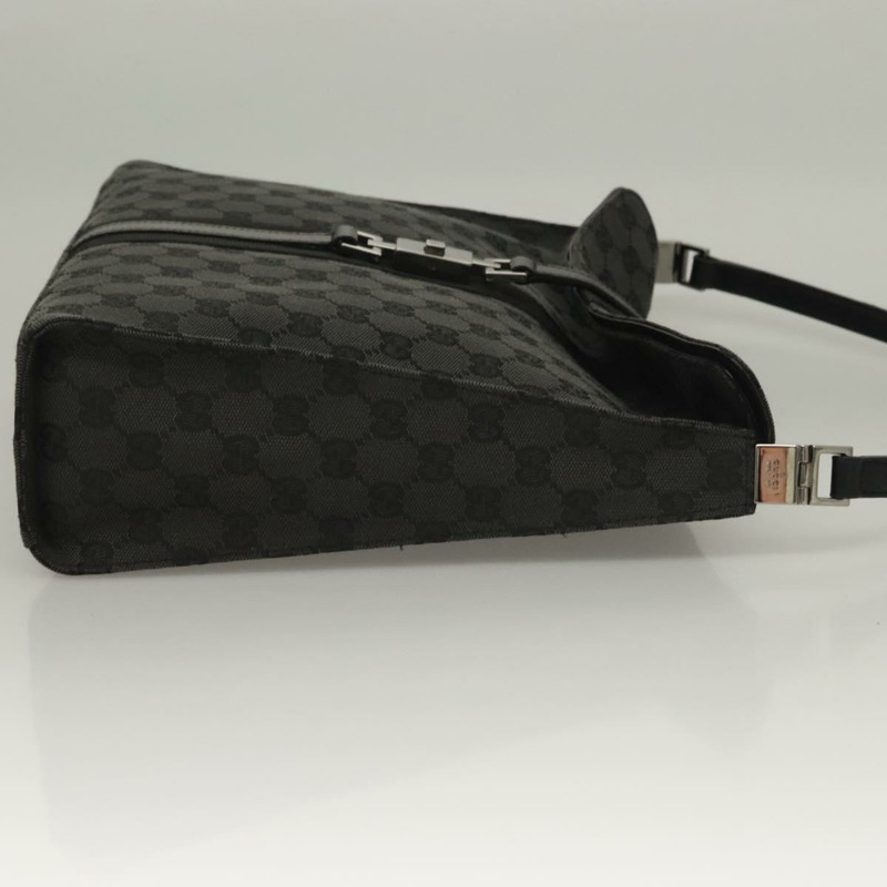 【日本直送】GUCCI GG 帆布 Jackie 肩背包 黑銀 001 3355 1781 正品 133986-2