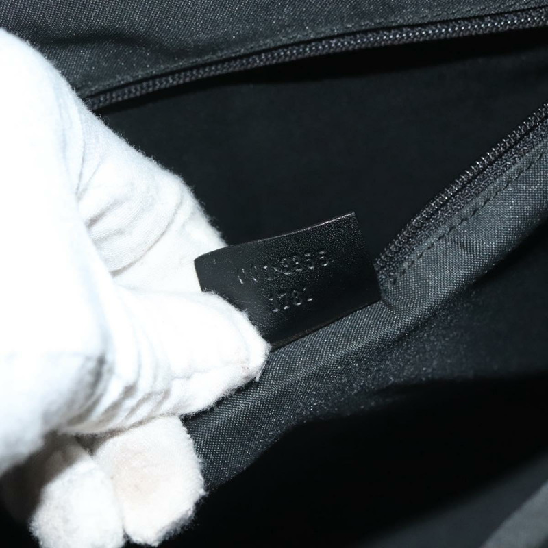 【日本直送】GUCCI GG 帆布 Jackie 肩背包 黑銀 001 3355 1781 正品 133986-11