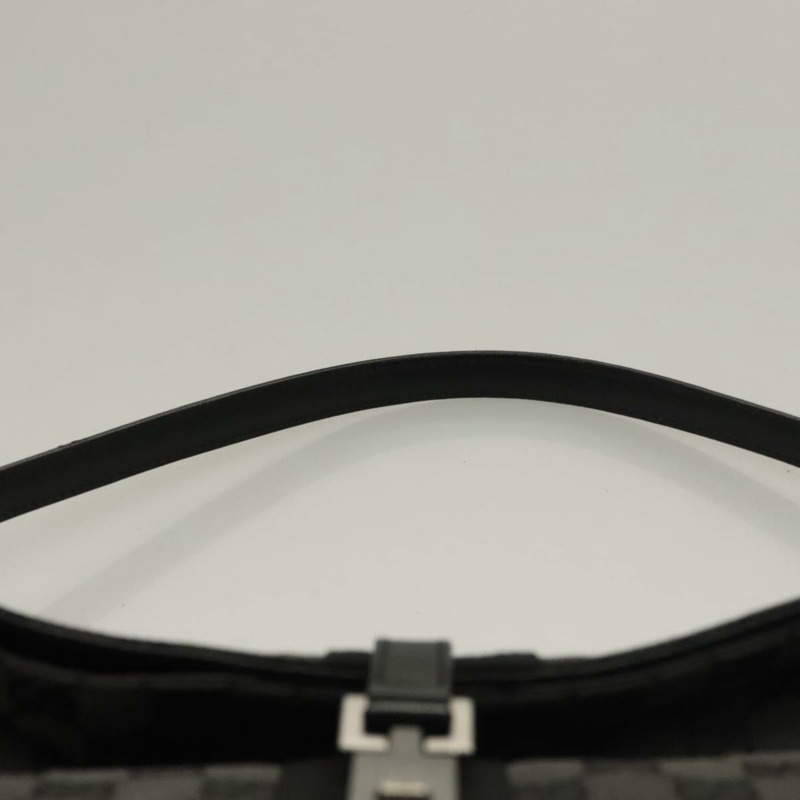 【日本直送】GUCCI GG 帆布 Jackie 肩背包 黑銀 001 3355 1781 正品 133986-13