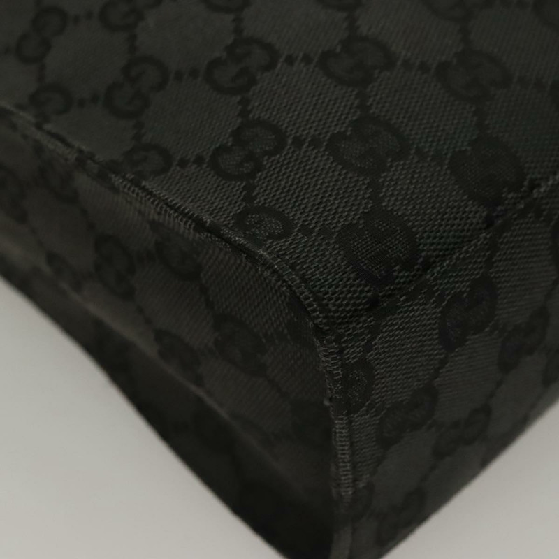 【日本直送】GUCCI GG 帆布 Jackie 肩背包 黑銀 001 3355 1781 正品 133986-15